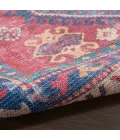 Nicole Curtis Machine Washable Series 1 Area Rug SR105 Red/Navy