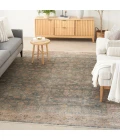 Nourison Luxurious Ivory Blue LRS03 8 ft. X 10 ft. Rect. Rug