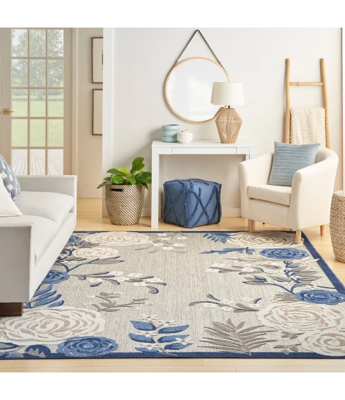 Nourison Aloha Area Rug ALH32 Blue Grey