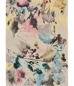 Nourison Home Prismatic PRS15 Beige Multicolor 5 ft. 6 in. X 7 ft. 5 in. Area Rug