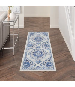 Nourison Home Whimsicle WHS14 Ivory Blue 2 ft. X 6 ft. Area Rug