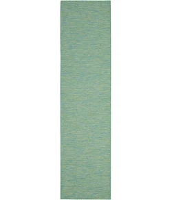 Nourison Home Positano POS01 Blue Green 2 ft. 2 in. X 8 ft. Area Rug