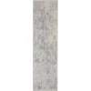 Nourison Home Rustic Textures RUS01 Ivory/Silver 2 ft. 2 in. X 7 ft. 6 in. Area Rug