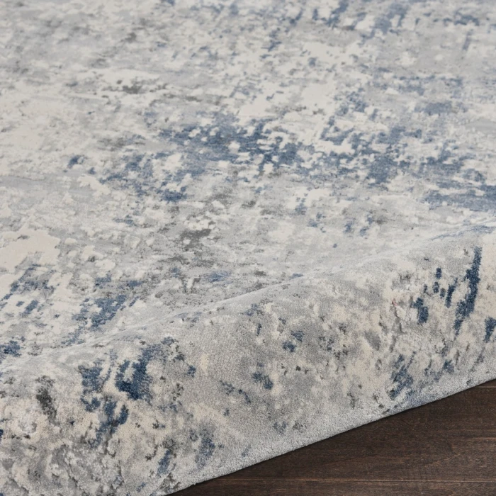 Nourison Rustic Textures Runner Area Rug RUS07-Ivory/Grey-blue