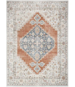 Nourison Home Astra Machine Washable ASW11 Grey Multicolor 5 ft. 3 in. X 7 ft. Area Rug