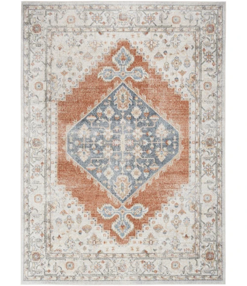 Nourison Astra Machine Washable Area Rug ASW11 Grey/Multi