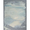 Nourison Home Prismatic PRS19 Seafoam Silver 7 ft. 9 in. X 9 ft. 9 in. Area Rug