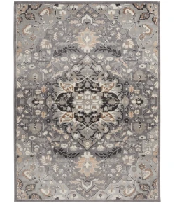Nourison Home Elation ETN09 Grey 5 ft. 3 in. X 7 ft. 3 in. Area Rug