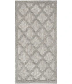 Nourison Home Easy Care NES01 Silver Grey 2 ft. X 4 ft. Area Rug