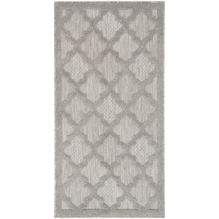 Nourison Easy Care Area Rug NES01 Silver Grey