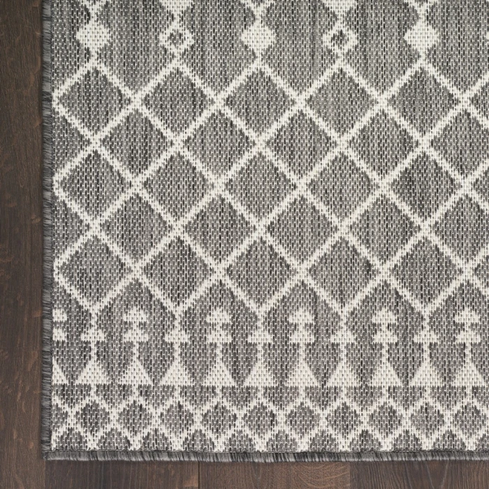 Nourison Positano Charcoal POS02 2ft.2in. x 8ft. Rect. Rug