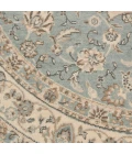 Nourison Living Treasures Round Area Rug LI15-Aqua/Ivory