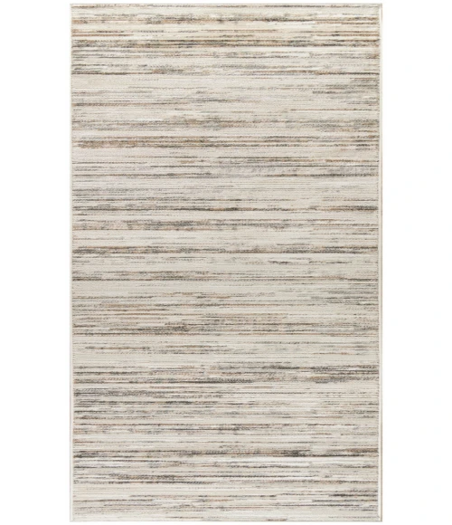 Nourison Serenity Home Ivory Beige SRH03 2 ft. 2 in. X 7 ft. 6 in. Rectangle Rug