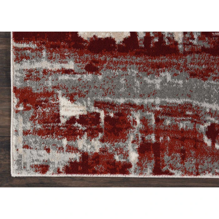 Nourison Maxell Runner Area Rug MAE14-Ivory/Red