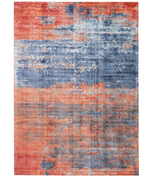 kathy ireland Home Safari Dreams Area Rug KI374-Blue/Brick