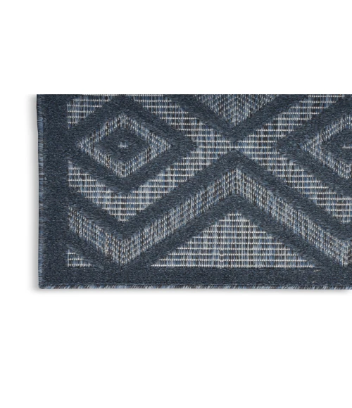 Nourison Versatile Navy Blue NRV01 2 ft. X 6 ft. Rectangle Rug