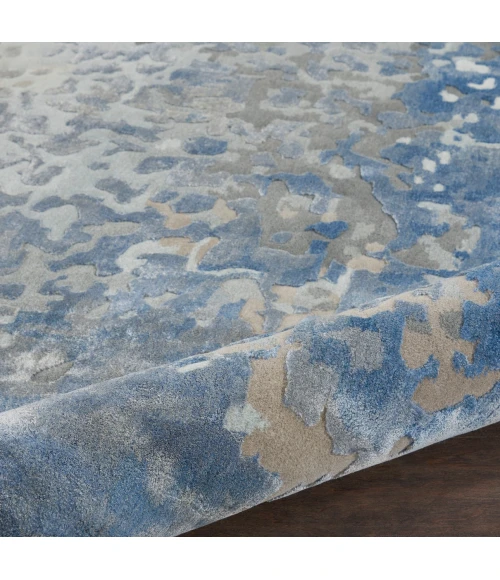 Nourison Prismatic Area Rug PRS17 Denim 5'6" x 7'5"