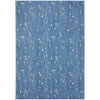 Nourison Home Grafix GRF15 Light Blue 7 ft. X 10 ft. Area Rug