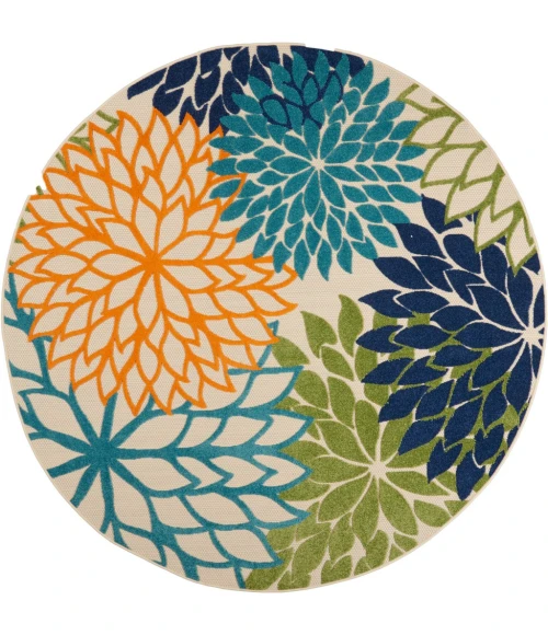 Nourison Aloha Round Area Rug ALH05-Multicolor