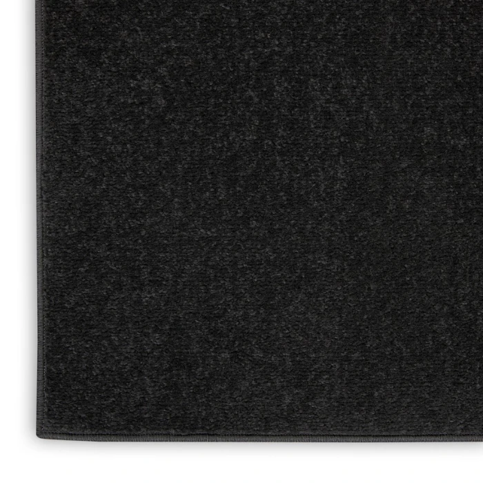 Nourison Essentials Black Area Rug NRE01-Black