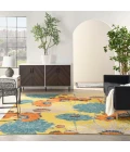 Nourison Allur Area Rug ALR06-Yellow Multicolor