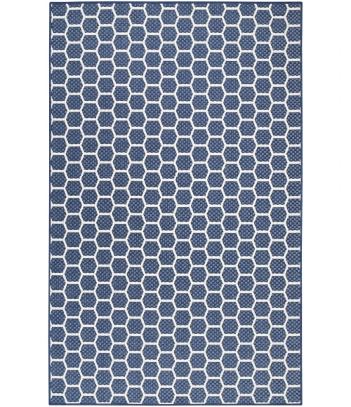 Nourison Twist Reversible Navy TWS01 4 ft. X 6 ft. Rect. Rug