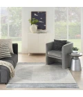 Nourison Astra Machine Washable Area Rug ASW05 Ivory Blue