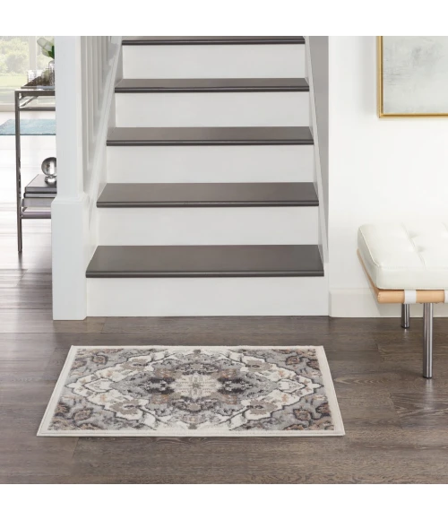 Nourison Elation Area Rug ETN09-Ivory Grey