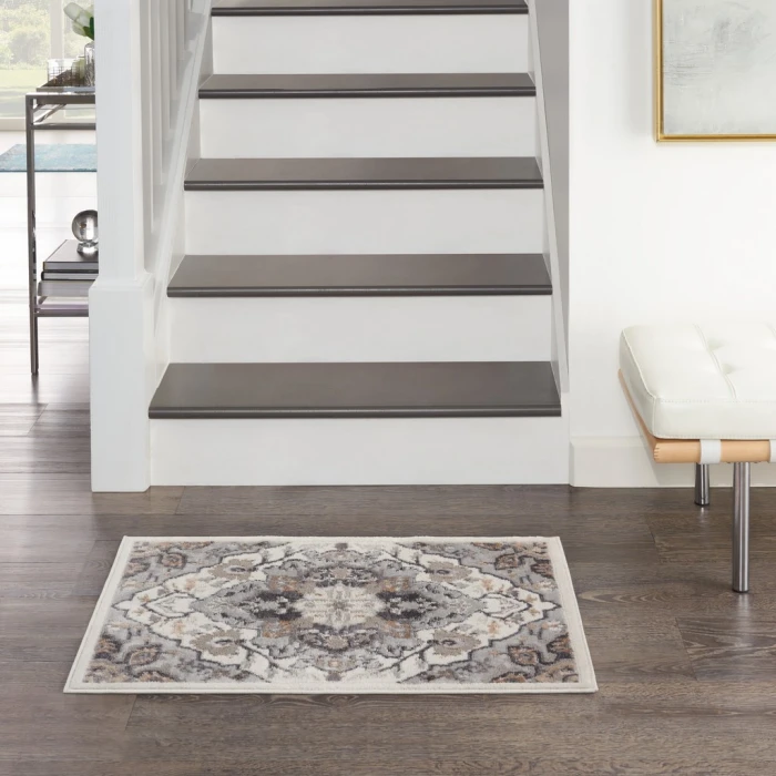 Nourison Elation Area Rug ETN09-Ivory Grey