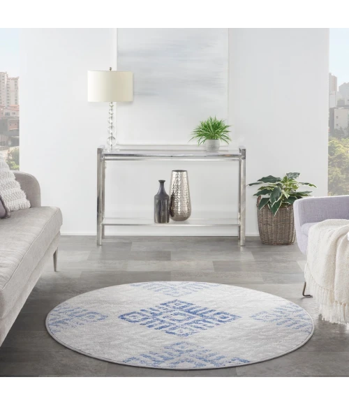 Nourison Whimsicle Area Rug WHS18-Grey Blue