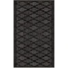 Nourison Home Easy Care NES01 Charcoal Black 2 ft. 2 in. X 10 ft. Area Rug