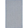 Nourison Home Courtyard COU01 Ivory Blue 2 ft. 2 in. X 8 ft. Area Rug