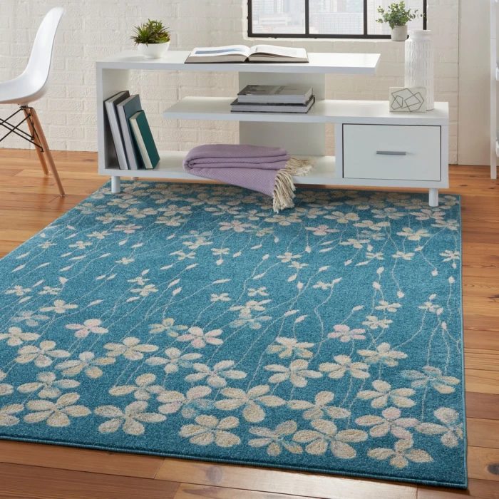 Nourison Tranquil Area Rug TRA04-Turquoise