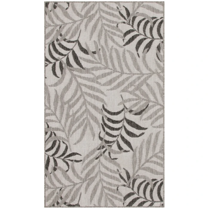 Nourison Garden Oasis Grey GOA01 2 ft. X 4 ft. Rect. Rug