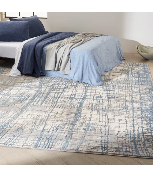 Calvin Klein Rush Area Rug CK950 Ivory Blue