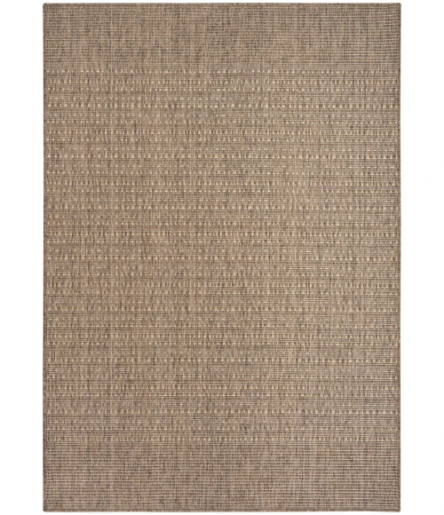 Nourison Tulum Brown TLM01 6 ft. X 9 ft. Rect. Rug