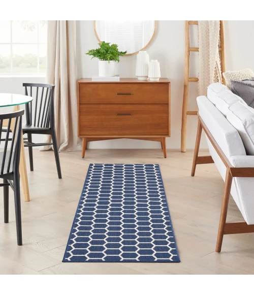 Nourison Twist Reversible Navy TWS01 8 ft. Rect. Rug