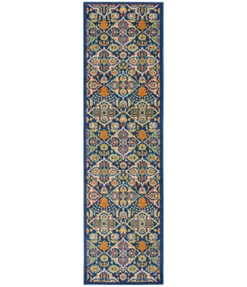 Nourison Allur Area Rug ALR03-Navy Multicolor