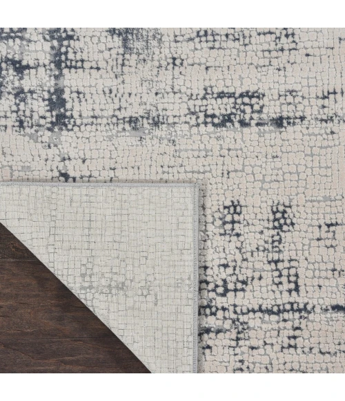 Nourison Rustic Textures Runner Area Rug RUS06-Ivory/Blue