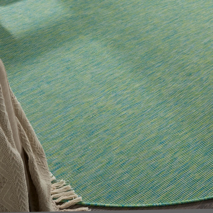 Nourison Positano Round Area Rug POS01-Blue/Green