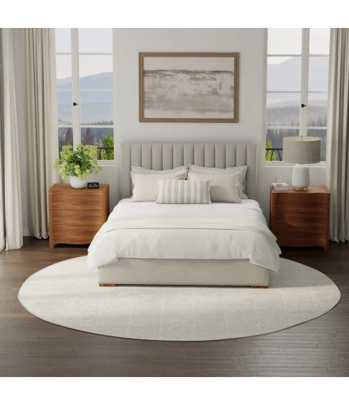 Nourison Serenity Home Ivory SRH05 8 ft. X Round Rug