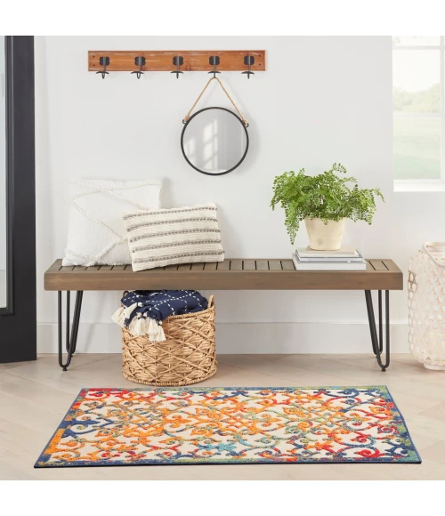 Nourison Aloha Area Rug ALH21 Multicolor 3' x 5'