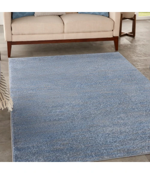 Nourison Essentials Blue/Grey Area Rug NRE01-Blue/Grey