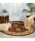 Nourison Living Treasures Round Area Rug LI04-Brown