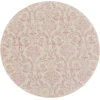Nourison Home Jubilant JUB09 Ivory Pink 8 ft. Round Area Rug