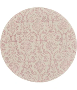 Nourison Home Jubilant JUB09 Ivory Pink 8 ft. Round Area Rug
