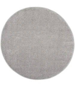 Nourison Home Nourison Essentials NRE01 Silver Grey 4 ft. Round Area Rug