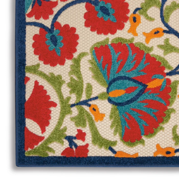 Nourison Aloha Runner Area Rug ALH20-Red/Multi