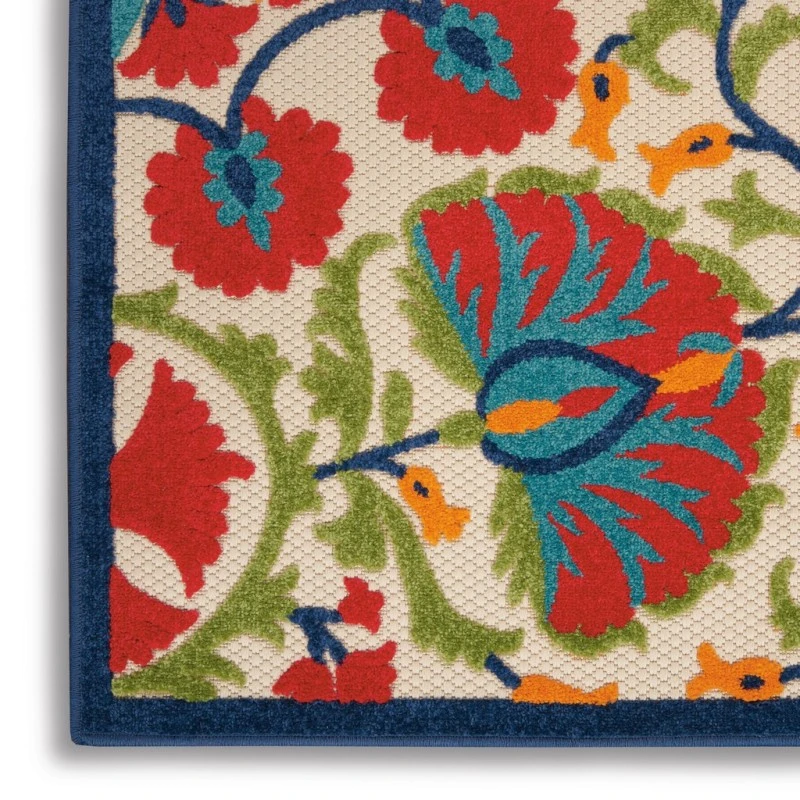 Nourison Aloha Runner Area Rug ALH20-Red/Multi
