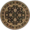 Nourison Home Living Treasures LI05 Black 5 ft. 10 in. Round Area Rug